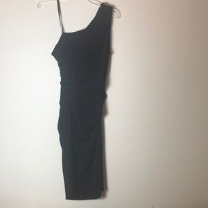 Black One shoulder Maggy London dress